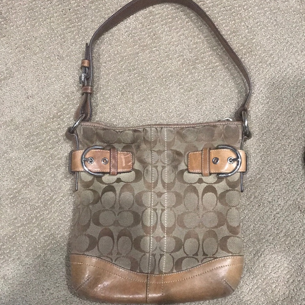 Brown coach bag